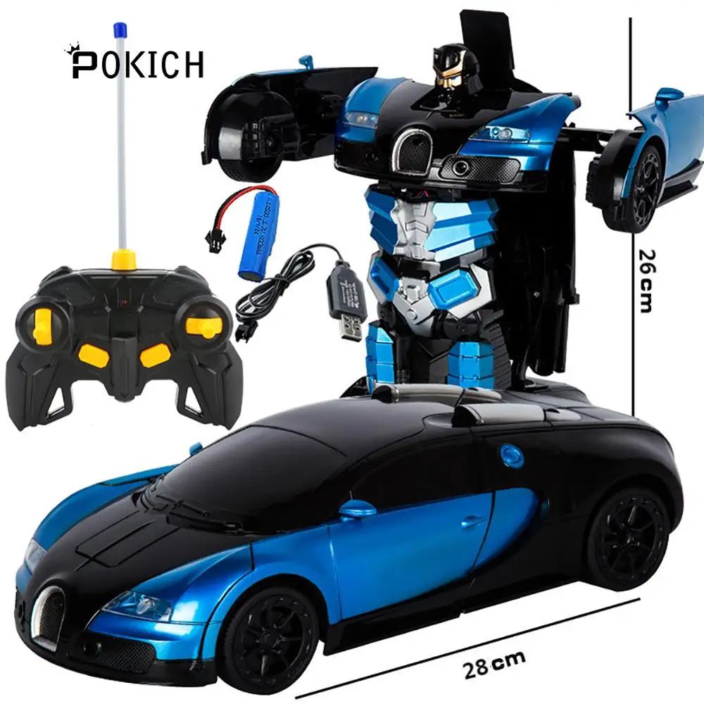 Pokich 2 4G Индукционная деформация RC автомобиль трансформации роботы жесты