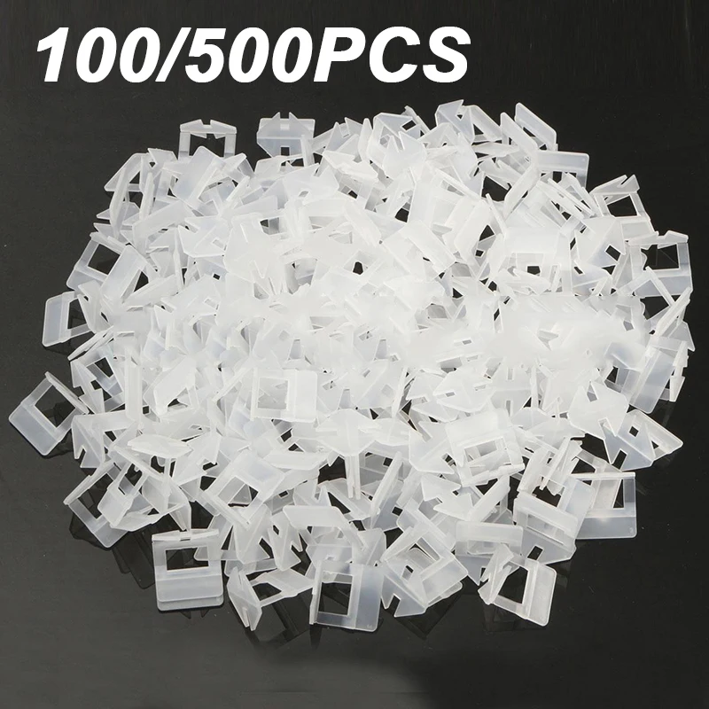 

500pcs Tile Leveling Clips Kit Wall Floor Tile Spacer Tiling Tool 1.0/1.5/2 Mm