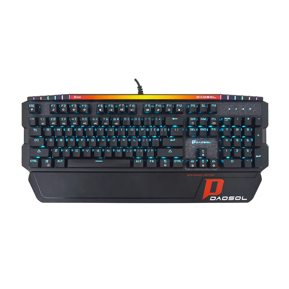 

Optical Axis Mechanical Keyboard Gaming Keyboard Wired USB Customized LED Monochromatic Backlit 104 Keys