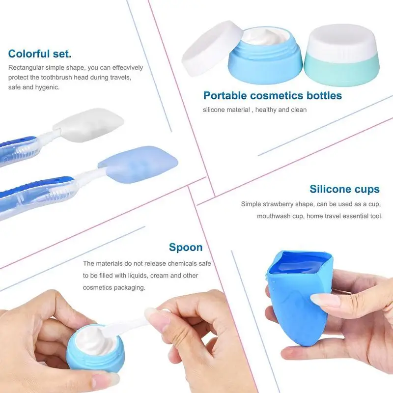 Multi-color Mini Silica Gel Portable Soap Dispenser Women Travel Shampoo Liquid Soap Bottles Toiletries Storage Holder Sets Multi-color Mini Silica Gel Portable Soap Dispenser Women Travel Shampoo Liquid Soap Bottles Toiletries Storage Holder Sets