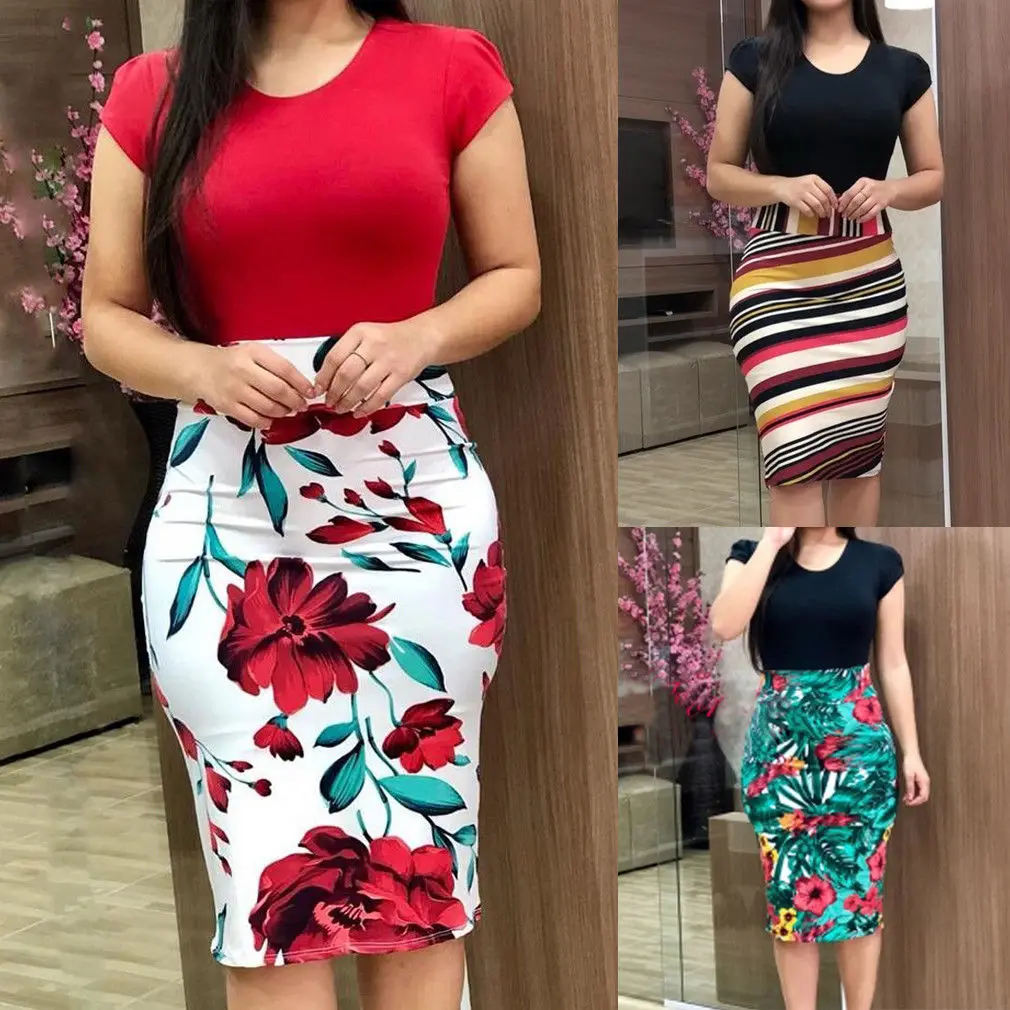 

Womens Summer Casual Sleeve Floral Strappy Sunderss Mini Dress Party Short Sleeve Bodycon Dress Ladies Summer Beach Dresses