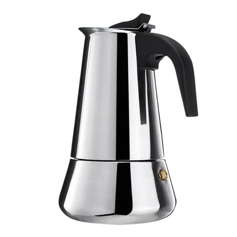 Кофе разработчиков в итальянском стиле топ Moka эспрессо Cafeteira Кофеварка 100/200/200/450 мл Плита Кофе горшок