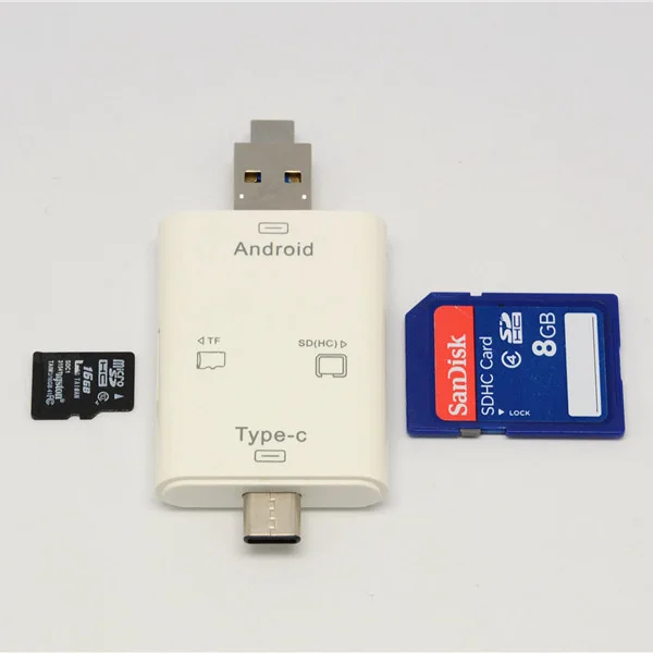 OPQ Type C для Sd/Tf кард ридер Micro Sd/Usb три в одном телефона|Картридеры| |