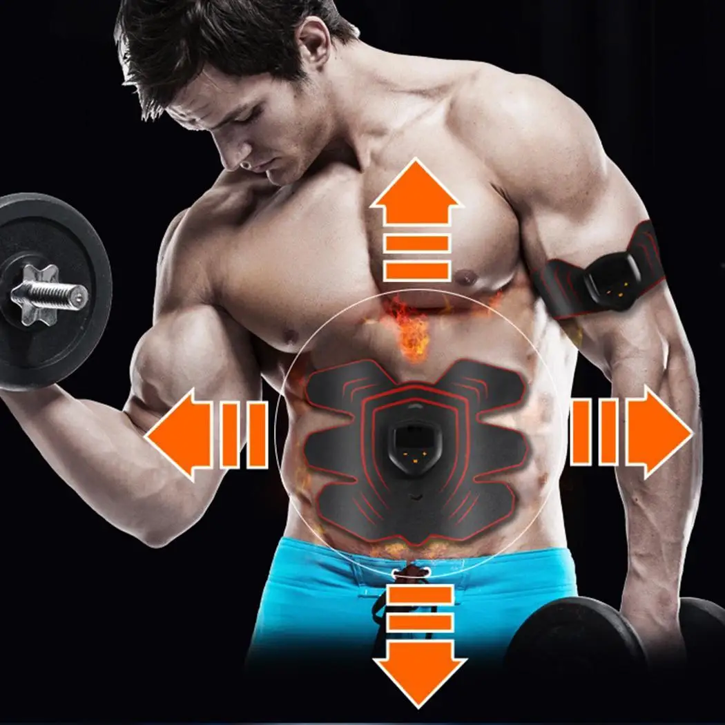 

Abdominal Muscle Exerciser Training Body Massager Electrical Muscle ABS Stimulator EMS Trainer Stimulation Slimming Machine
