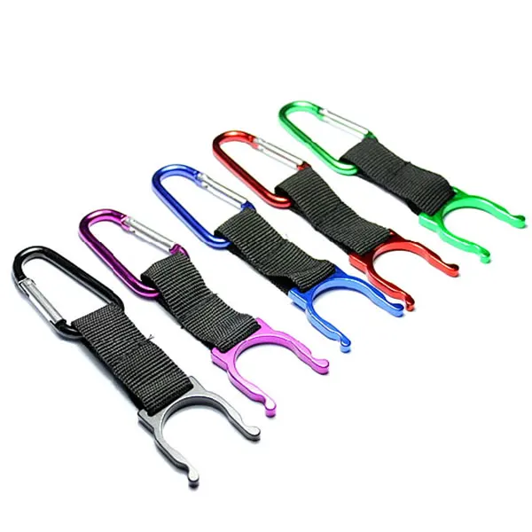 

Camping Carabiner Water Bottle Buckle Hook Holder Clip For Camping Hiking Survival Traveling Tools BHD2