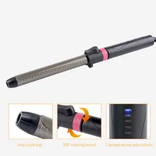 Щипцы для завивки волос, щипцы для завивки волос, вращающийся стайлер для волос, влажные и сухие щипцы для завивки вьющихся волос, инструменты для укладки, температура Adust 22 мм 25 мм(вилка США