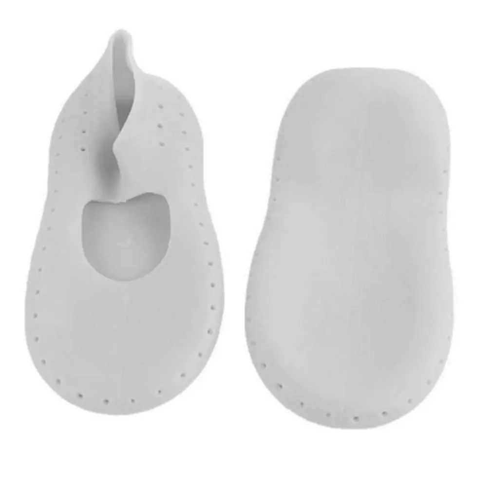 

Unisex Silicone Gel Socks Moisturizing Sock Breathable Elastic Heel Cracked Protector Socks Foot Protector Foot Care White