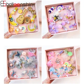 

BalleenShiny 10pcs Baby Girl Hair Accessories New Korea Crown Kids Hair Clips Child Birthday Party Gift Infant Toddler Headwear