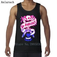 Би-яростный, Радужный, милый, гей-жилет, майка с вырезом лодочкой, Новое поступление, Мужская майка, одежда для мужчин на весну