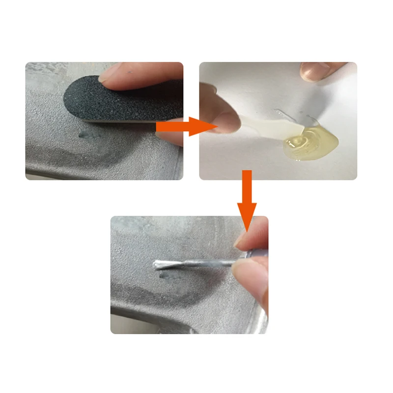 VISBELLA Silver Alloy Wheel Repair Adhesive Kit for Curb Installation Damages Scratches Slight Dents with Blue Soft Wash Cloth VISBELLA Silver Alloy Wheel Repair Adhesive Kit for Curb Installation Damages Scratches Slight Dents with Blue Soft Wash Cloth