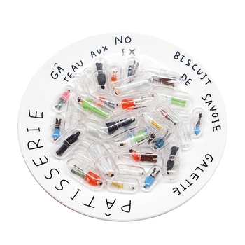 

60Pcs Transparent Capsule Shell Plastic Pill Container Medicine Pill Cases Bottle Splitters Capsule Figurines Diy Accessories