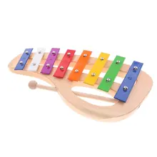 8 нот ксилофон ударный музыкальный инструмент Eye-координация рук музыка для раннего развития игрушки для детей Дети