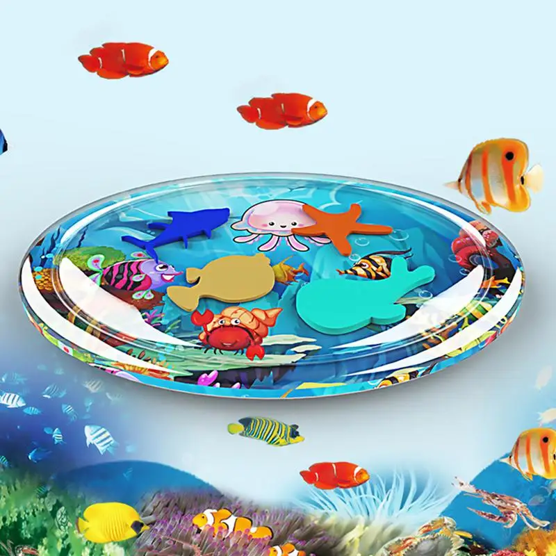 MINOCOOL S ummer CoolPlay Water Pad Flexible Game Mat Inflatable Water Cushion Toy for Boy Girl Baby Play Padded Mat