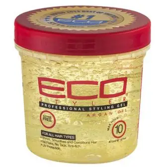 Мини гель для укладки волос Eco оливковое масло разные цвета 236 г x 1 бутылки