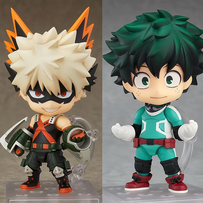 

Anime My Hero Academia 10CM Nendoroid Izuku Midoriya 686 / Bakugou Katsuki 705 figure figurine model