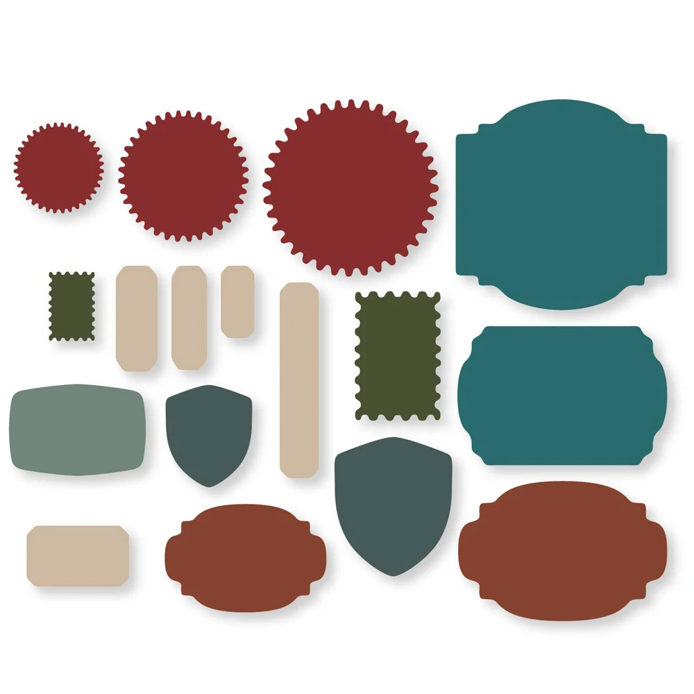 

17pc/set Lace Tag Label Frame Metal Cutting Dies mold New Arrival DIY Scrapbook paper card craft knife mould blade punch stencil