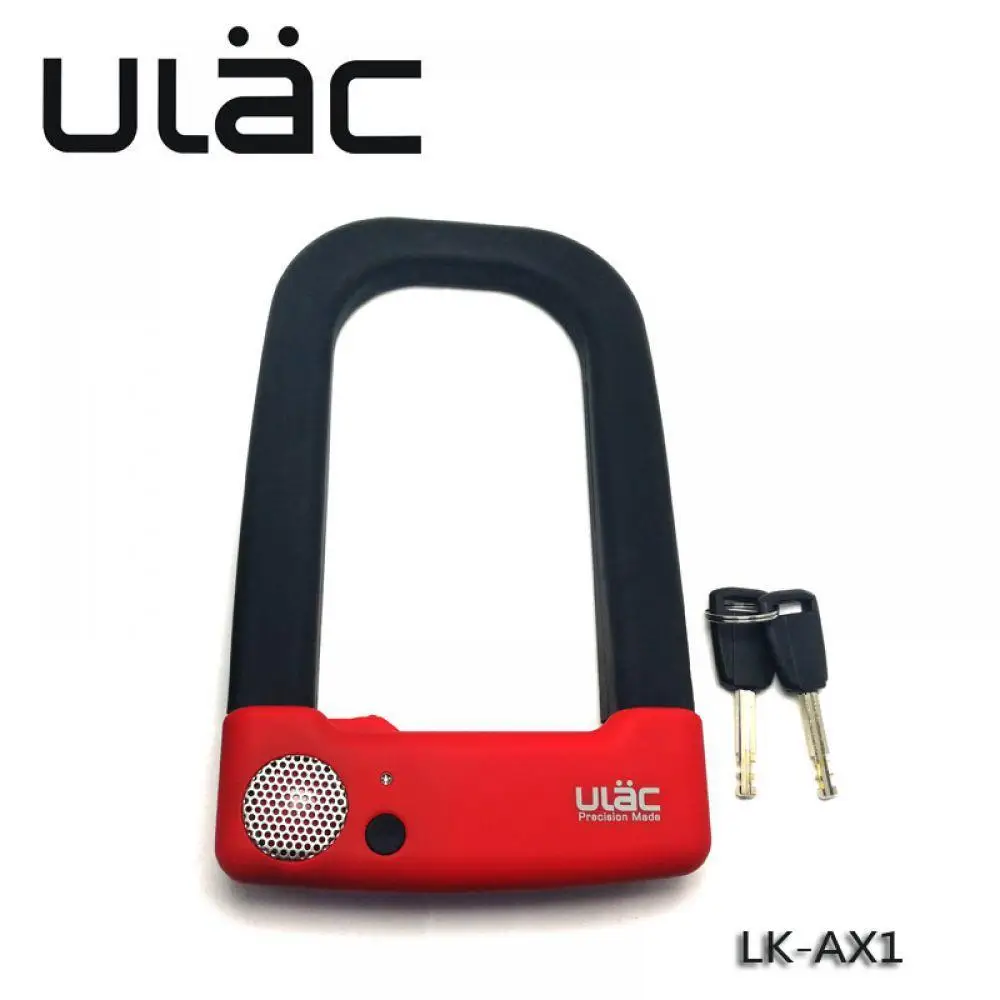 

ULAC Bike Lock Anti Theft Lock Bicycle Motorcycle Gates Fences SafetyLock 2 Keys Lock Holder Bike CYCLING Accessories Parts