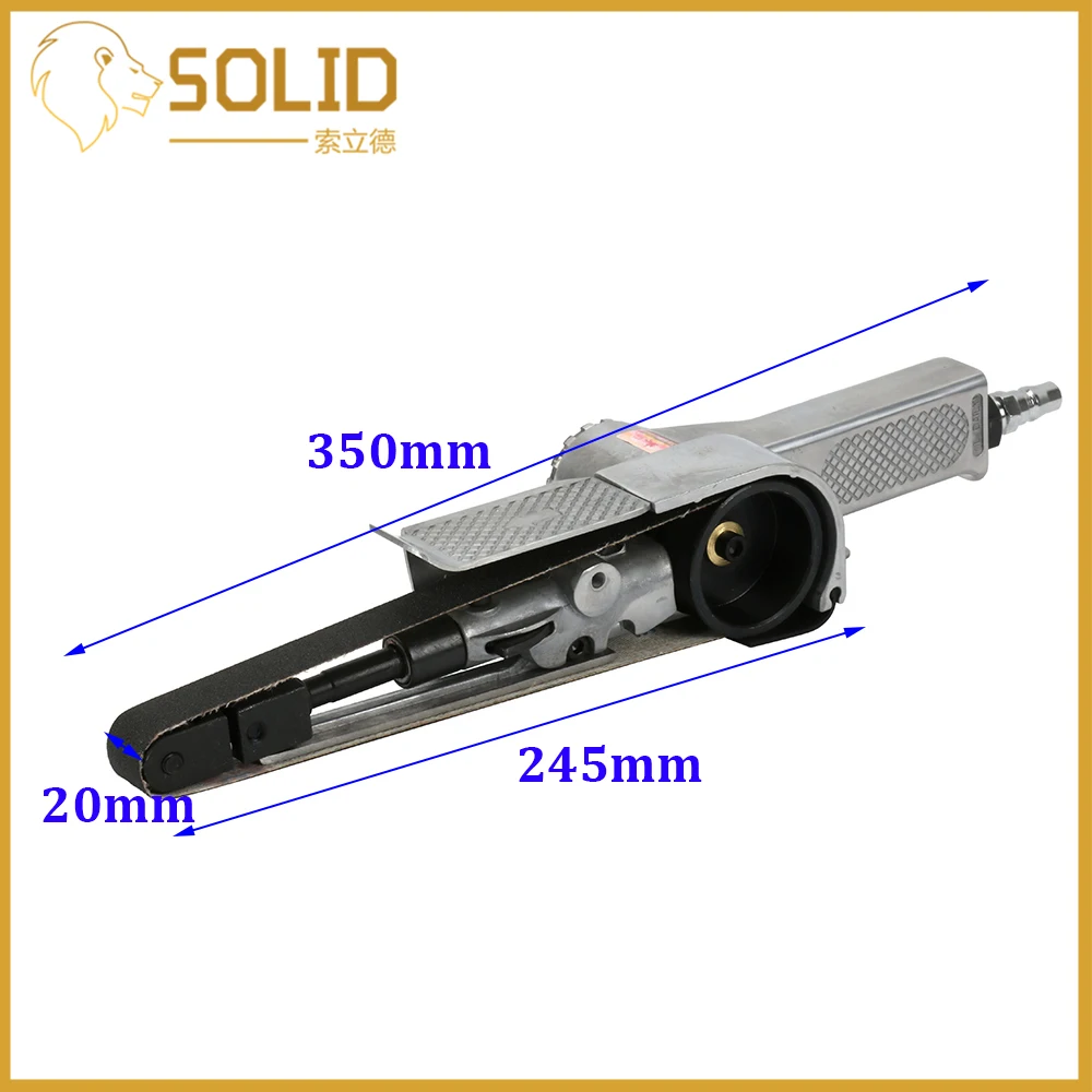Воздушный ремень Полировочная, шлифовальная машинка шлифовальный полировальный станок пневматический шлифовальный станок ленточный станок с 2 шт 20X520 мм Шлифовальные ремни