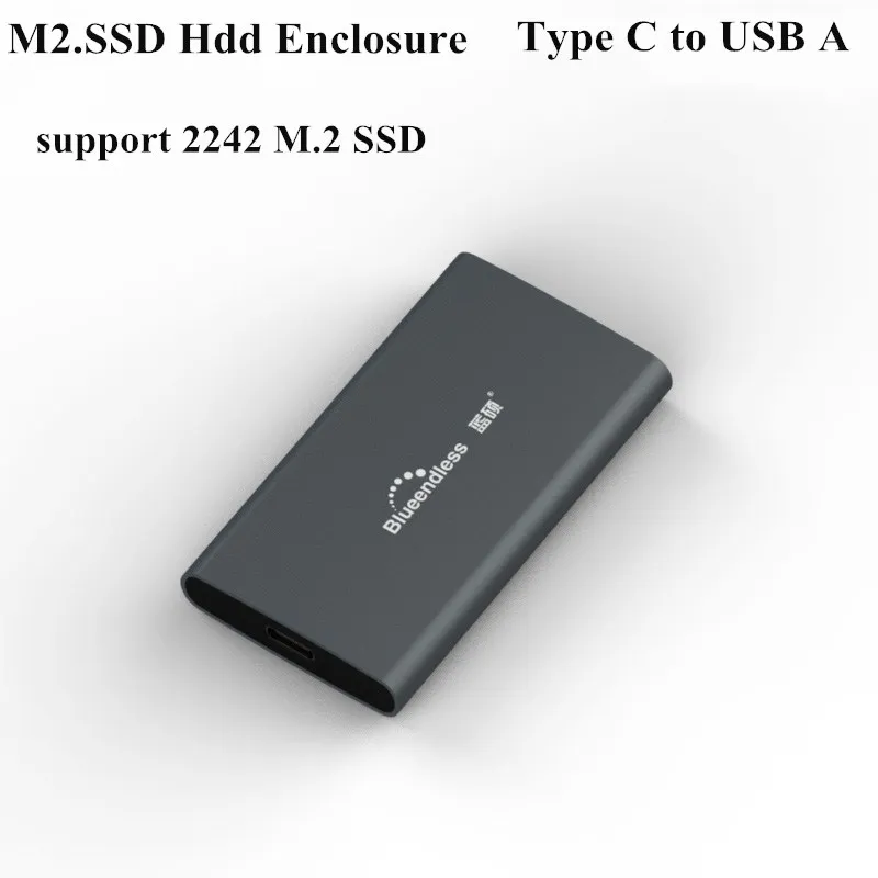 Blueendless Hdd док-станция M.2 Ssd чехол металлический 2,5 дюймовый Usb 3,0 внешний Hdd Caddy Box Nas корпус