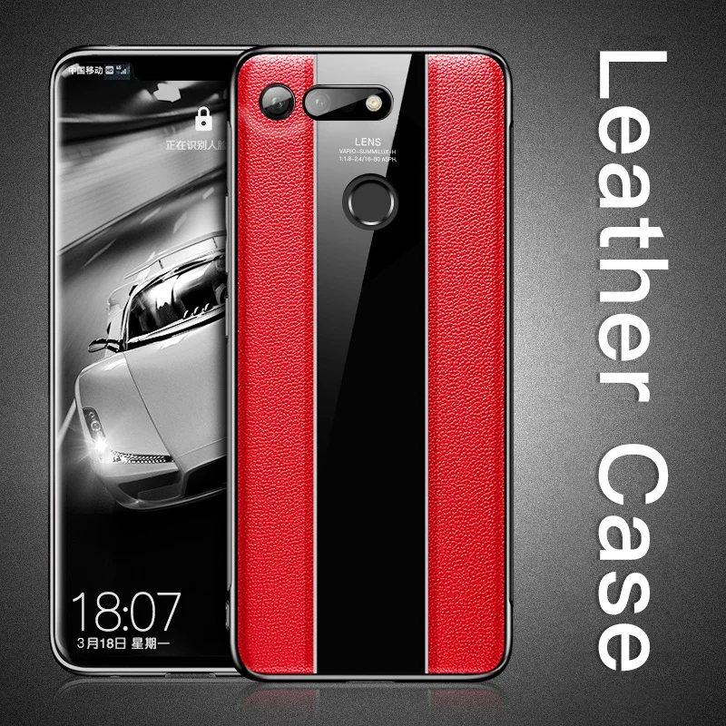 Msvii чехол из натуральной кожи для huawei Honor 10 Slicone V20 V 20 Capa Coque стеклянный |