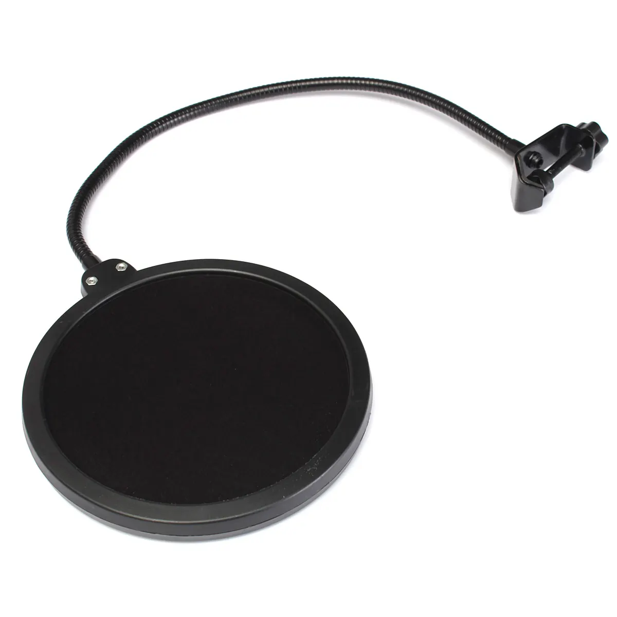 

Double Layer Studio Recording Microphone Filter Mic Wind Screen Shield Mask Gooseneck Mount For Speaking
