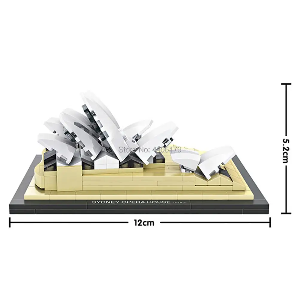 

LegoINGlys city creators Street view Australia Sydney Opera House micro diamond building blocks model nanoblock bricks toys gift