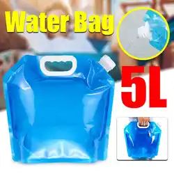 Складной портативный 5L питьевой водонепроницаемый рюкзак для активного отдыха Кемпинг Туризм контейнер для хранения износостойкая ручка