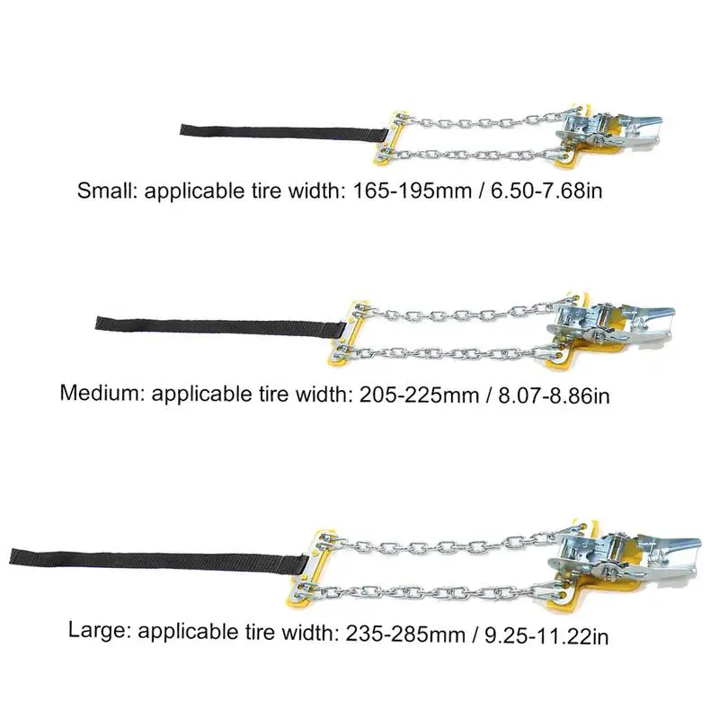 Автомобильные аксессуары, противоскользящие цепи для автомобильных шин, износостойкие и прочные Двойные универсальные металлические цепи для снега, подходят для снежной дороги