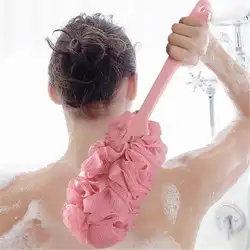Массажная щетка для купания, ручка для ванны, полотенце для ванной, цветочное банное полотенце
