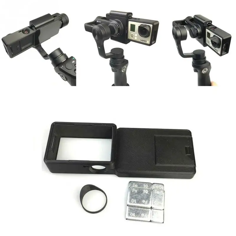 

For Gopro Hero 5 4 3+ accessories Adapter switch mount plate for DJI osmo mobile gimbal Camera handheld phone drone part #0129