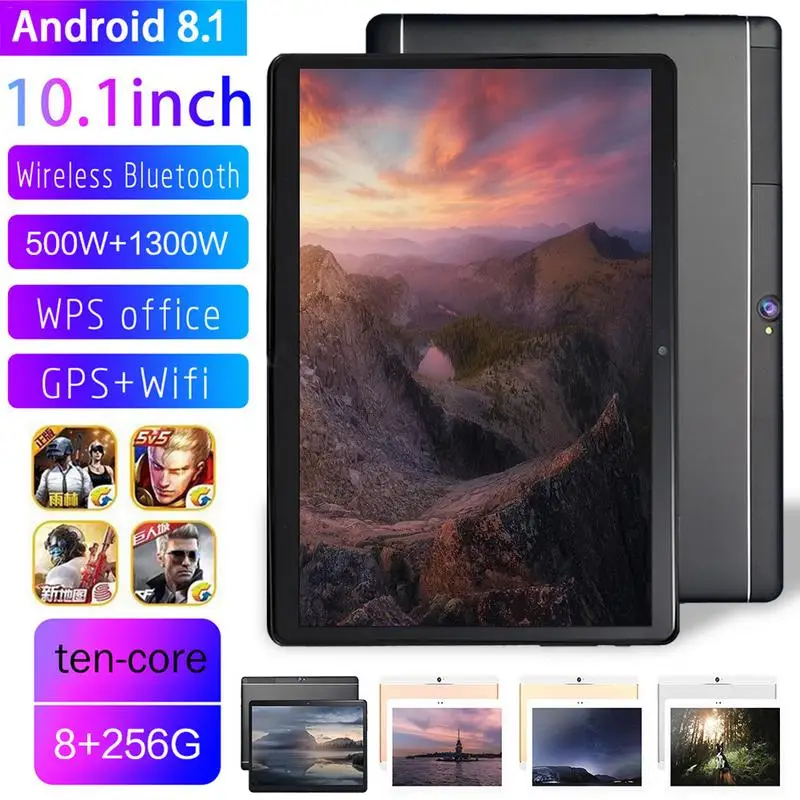 Планшет новый MTK6797 10 1 дюймов Android 8 8and256G десять ядер двойная карта двойной режим