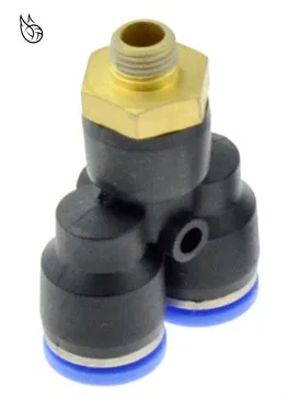 

Pneumatic Fitting Y Shaped Tee 10mm 6mm 8mm 12mm OD Hose Tube M5 1/8" 1/4" 3/8" 1/2" BSP Male Thread 3 way Air Coupler Connector