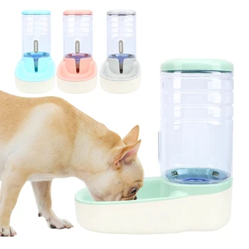 

Dog Water Dispenser Pet Products Water Bottle for Pet Drinking Plastic 3.8L Dog Automatic Feeders Cats Feeding Bowl