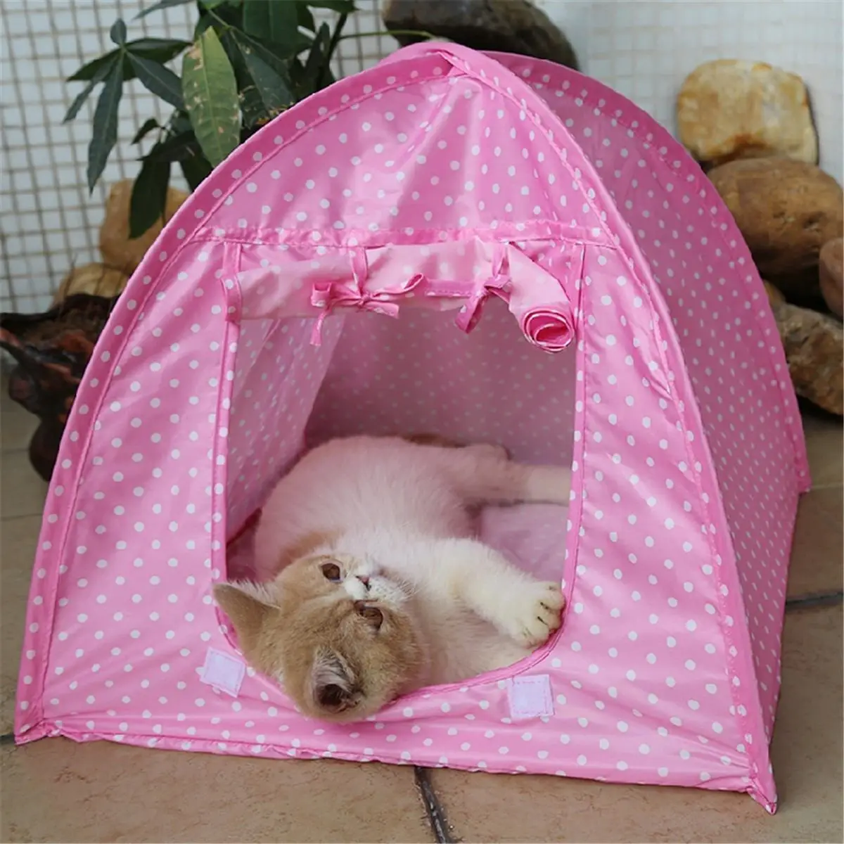 Складная палатка для кошек, игровой манеж, домик для кошечки, водонепроницаемый, уличная собачья Конура, летняя, антимоскитная, для кошек, для собак, 3 цвета