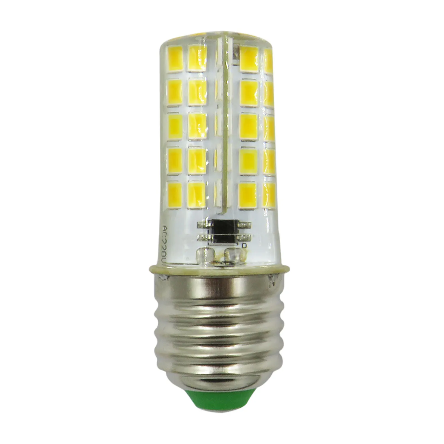 

E27 LED Silicone Lamp Bulb 4W 80 Leds 110V 100-120V AC LED Chandelier Corn Bulb Light Warm White