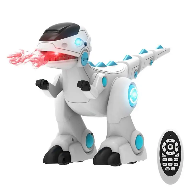 

Remote Control Smart Follow Fog Dinosaur Firedragon Robot Toy Singing And Dancing Storytelling Spray Dinosaur Toy for Children