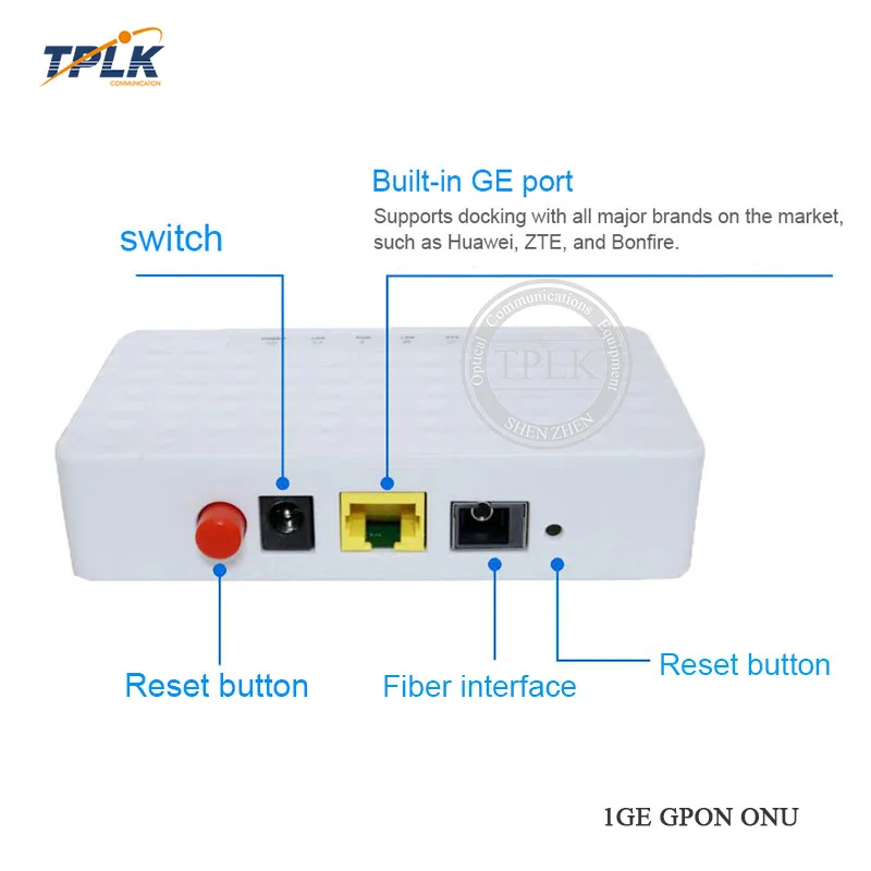 Лучшая цена 1 шт. GPON ONU 1GE FTTO ONT Одноместный LAN порт FTTH 25G чипсет волокно для дома