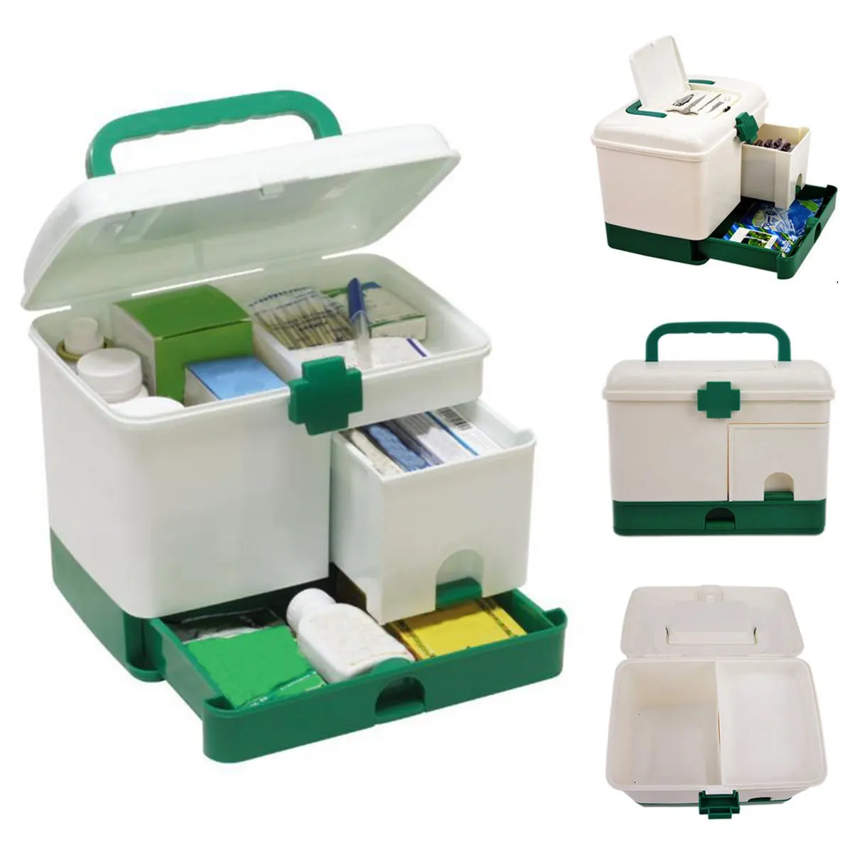 Бытовой Портативный 3 Слои медицинский ящик санитарный ящик аптечка первой помощи хранения сумки-органайзеры медицинская модель чехол