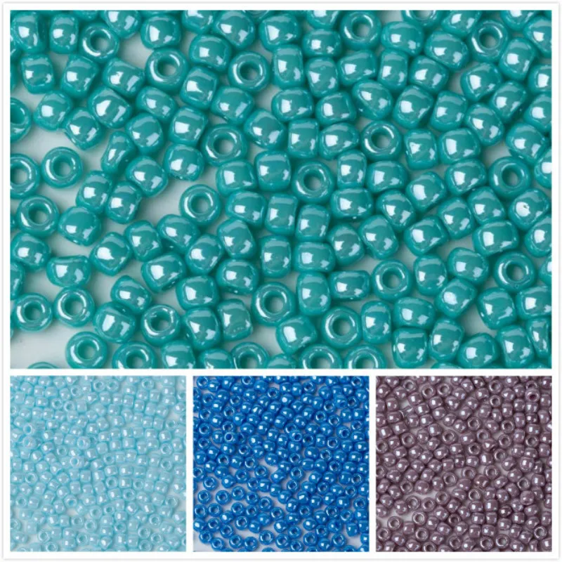 

Taidian 3grams Toho SeedBeads 11/0 Opaque Lustered Turquoise Green 132 Toho Rocailles size 11 mini rocailles pearl green 2mm