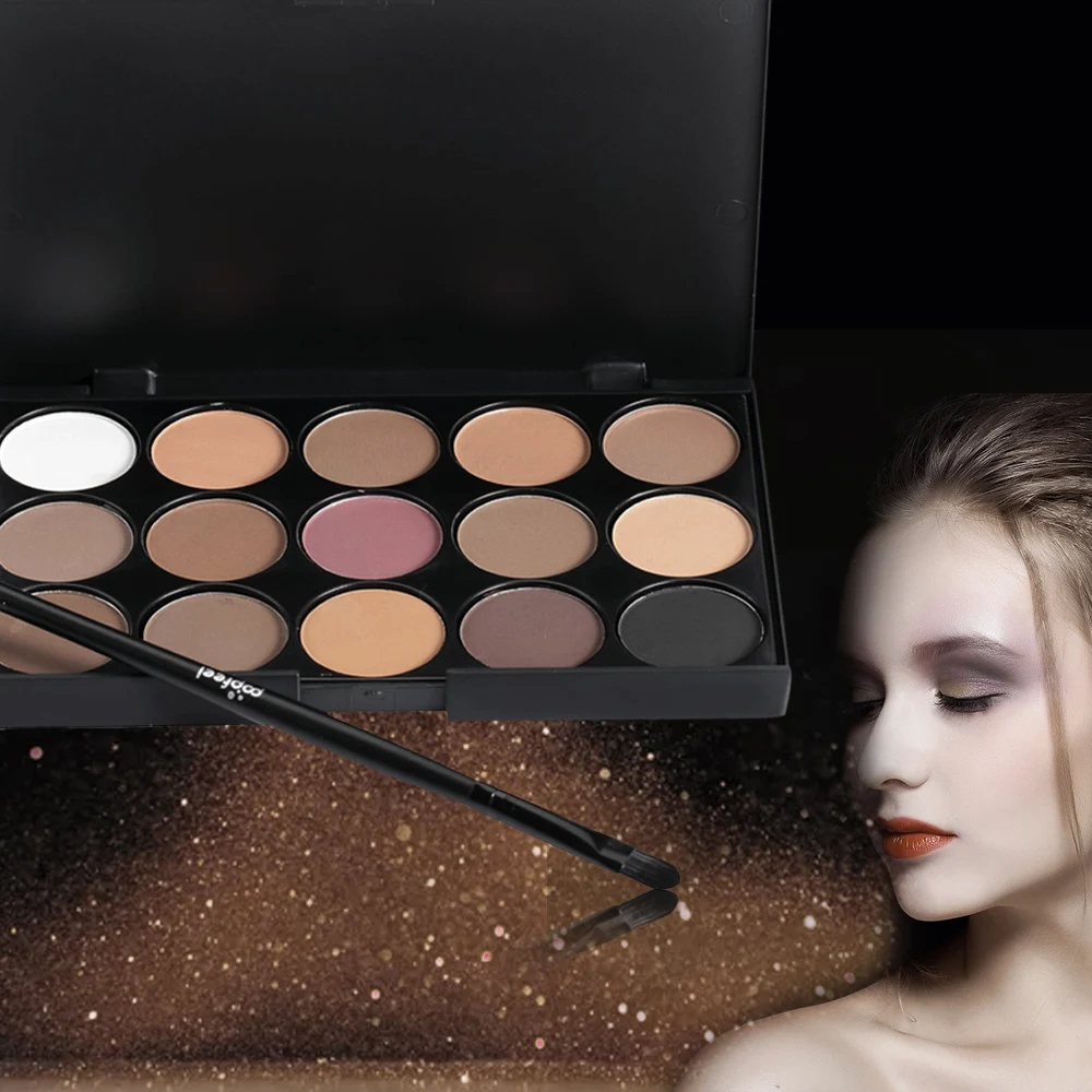 

15 Colors Girl Makeup Natural Eye Shadow Palette with Brush