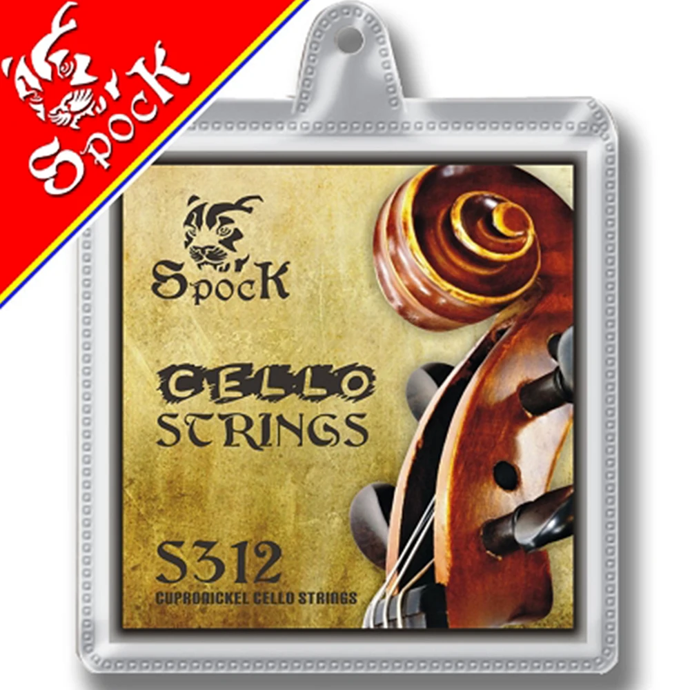 

Spock S312 Nickel Silver Cello Strings Steel Core fit for 3/4 4/4 Cello Nickel Silver Wound