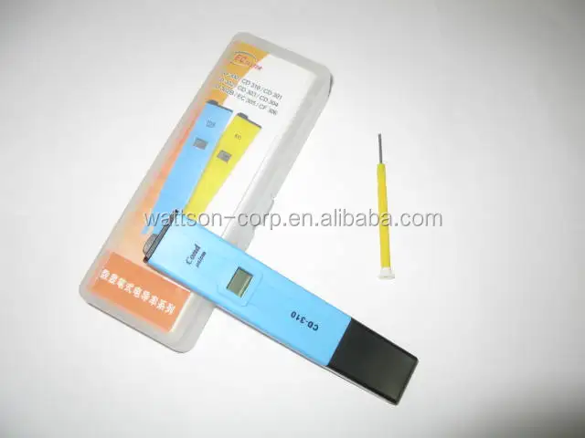 Wattson ес карман метр, низкая цена, ручка кондуктометр, 0-999 США/см с пластиковой коробке