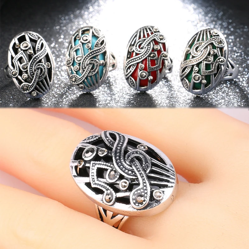

Diamante Rings Hot Sale Allergy Free Music Note 2019 Double-deck High Quality 4 Colors Hollow Out 1PC 4 Sizes Drop Shipping