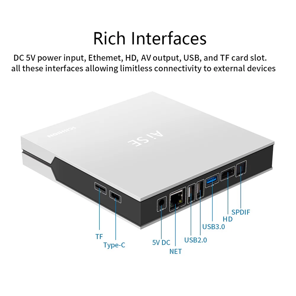 SCISHION Ai SE RK3399 Android 7 1 умная игровая ТВ приставка 4 Гб + 64 4K H.265 мультимедийный
