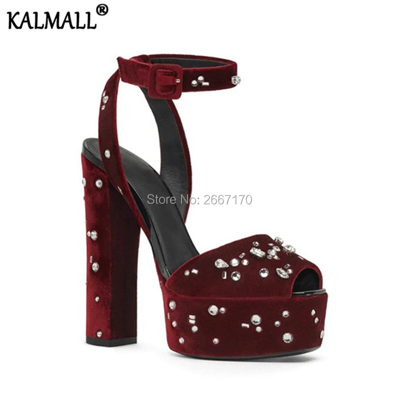 black velvet sandal heels