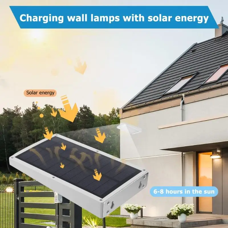 

Remote boot Weak light in human sensory band 3 Modes 48 LED Waterproof PIR Motion Sensor Solar Light Remote Control Lamp