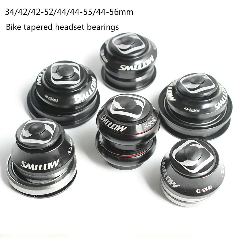 

Mountain Bike Tapered Headset Bearings 34/42/42-52/44/44-55/44-56mm Bowl Set Tapered Head Tube Bowl Set