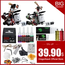 Полный набор для стартера тату машина для татуировки Комплекты чернил иглы аксессуары