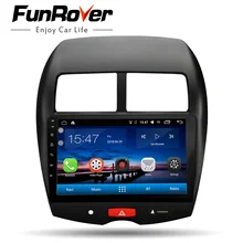 Funrover Android 8.0 Autoradio Multimedia Player 2 din dvd GPS Per Mitsubishi ASX 2010-2017 unità principale di Navigazione Stereo10.1 “RDS