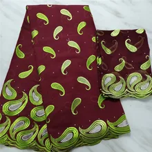 Хлопок, 5+ 2 ярдов, большой коммат, швейцарская вуаль, кружево для Рамадана на Ближнем Востоке, PBS6,, хлопковая кружевная ткань